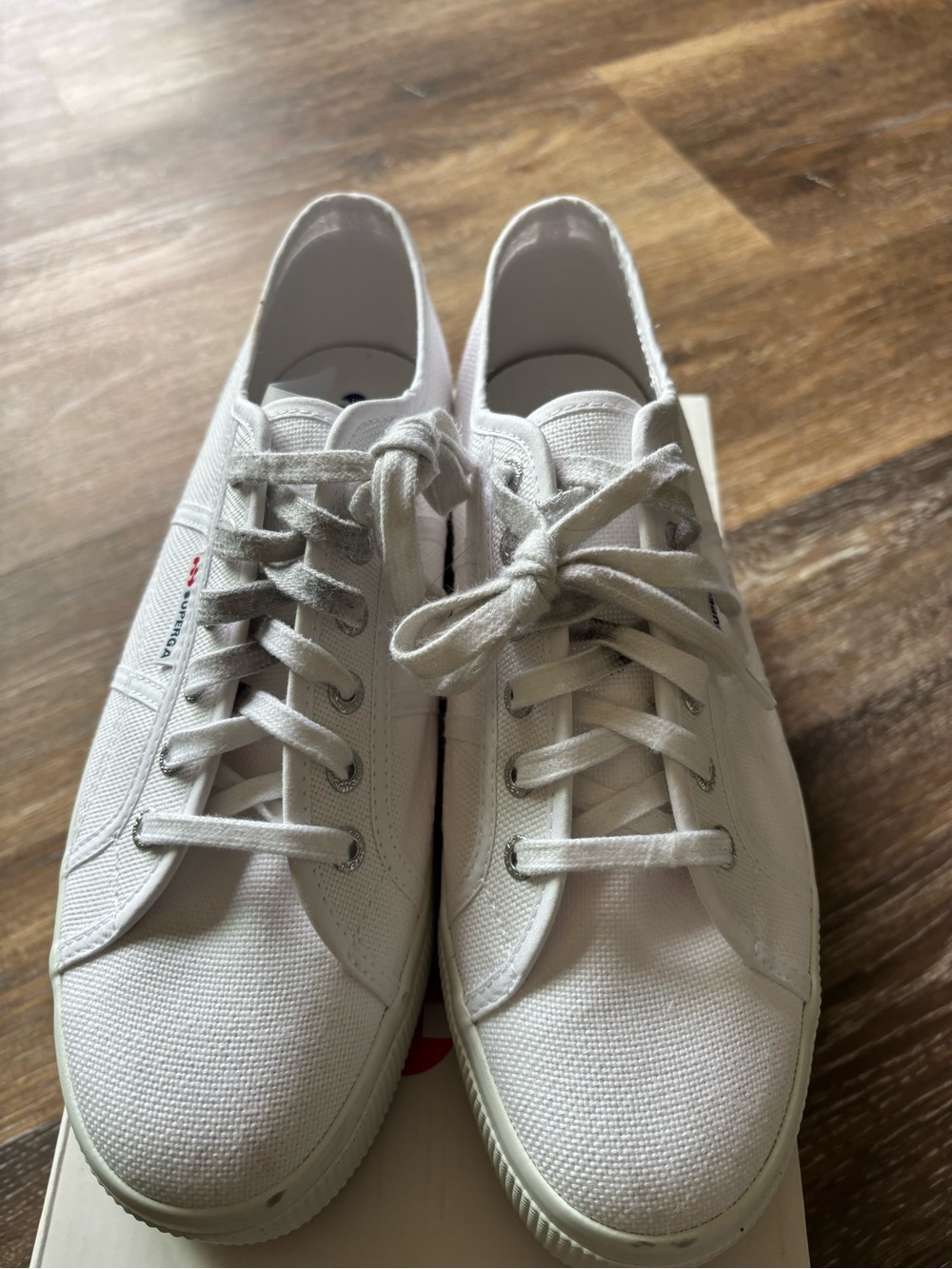 Superga White Canvas Low-Top Sneakers for Men